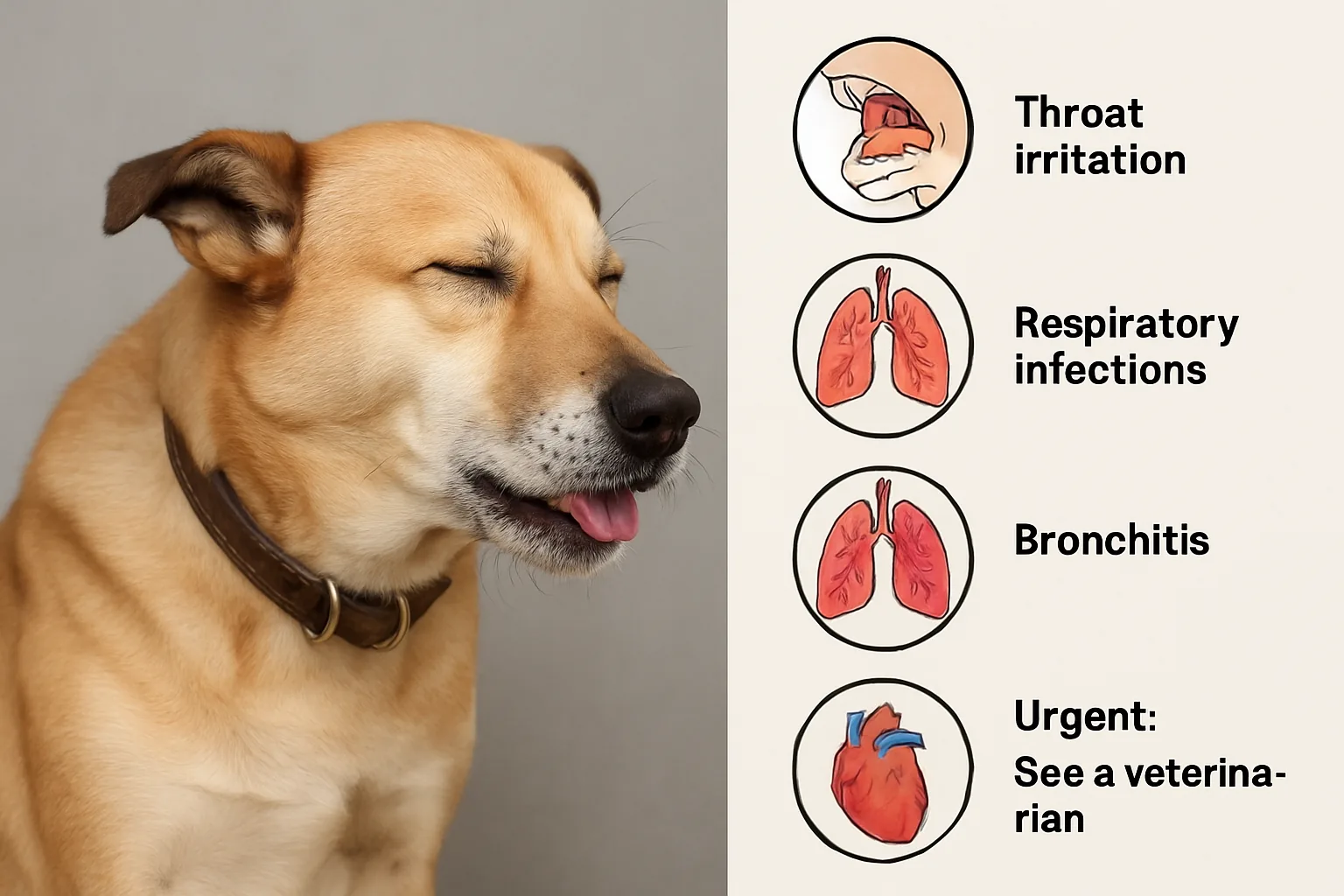 Cane che tossisce: dalle irritazioni alle emergenze respiratorie